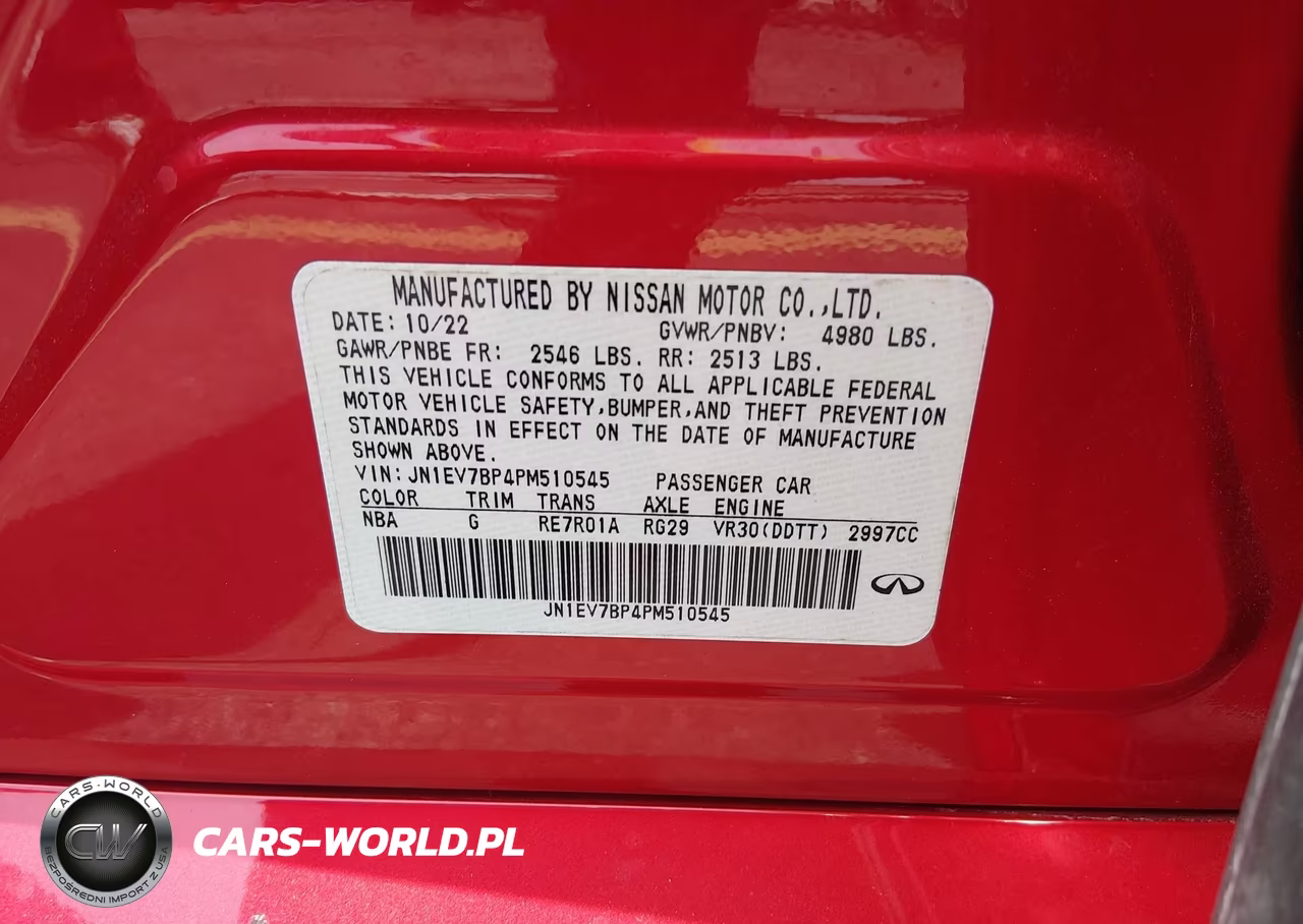 2023 Infiniti Q50 Luxe VIN:JN1EV7BP4PM510545 - 9