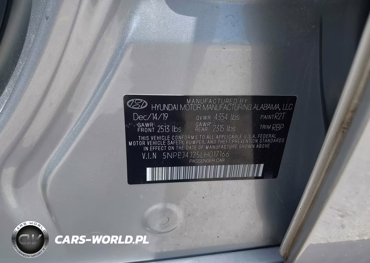 2020 Hyundai Sonata Sel Plus VIN:5NPEJ4J25LH017166 - 9