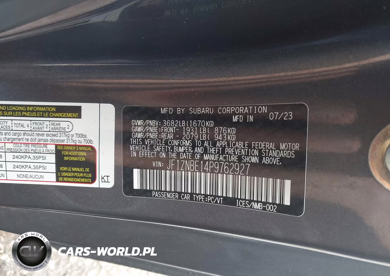 2023 Toyota Gr86 Premium VIN:JF1ZNBE14P9762927 - 9