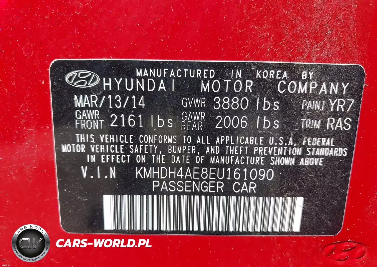 2014 Hyundai Elantra Se VIN:KMHDH4AE8EU161090 - 9