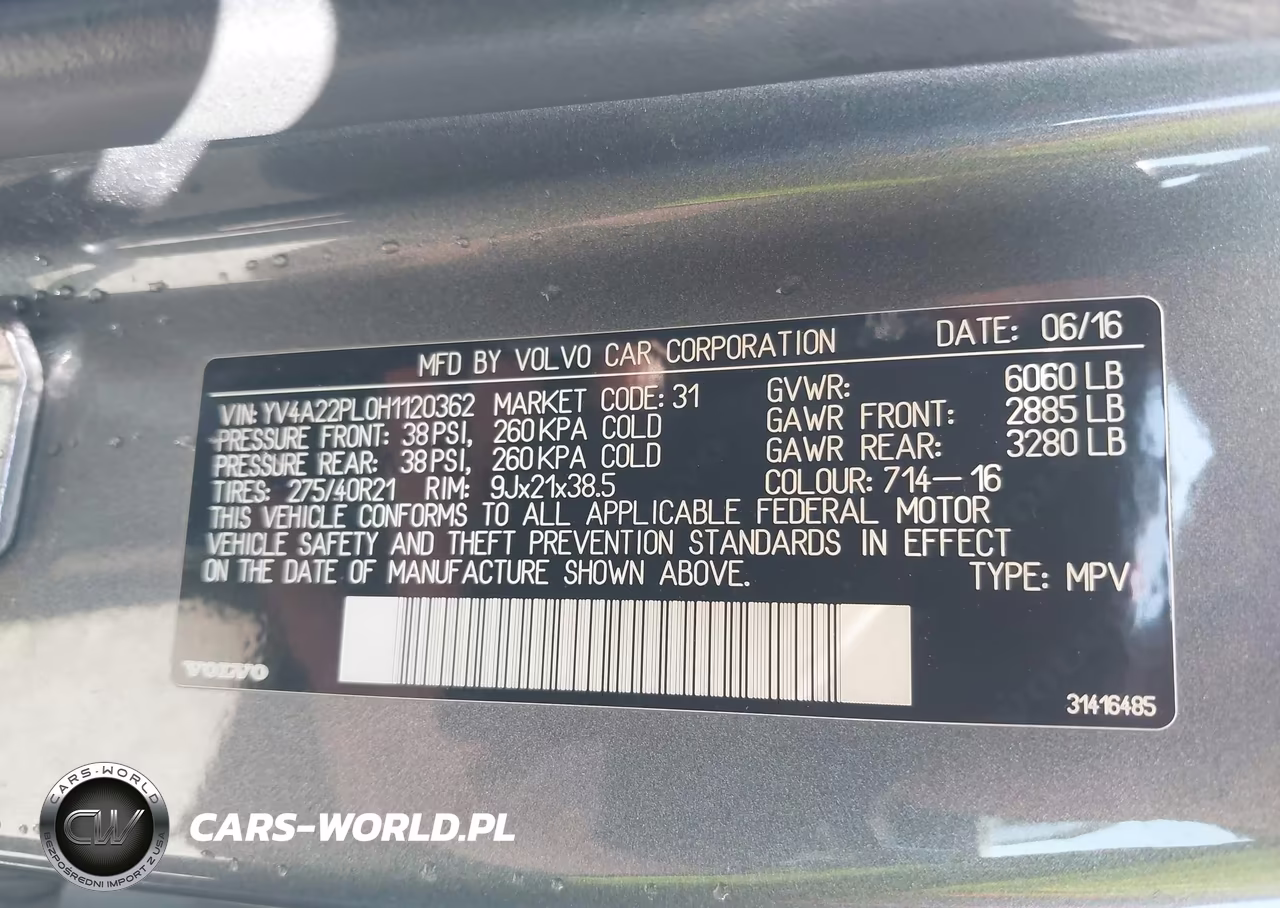 2017 Volvo Xc90 T6 Inscription VIN:YV4A22PL0H1120362 - 9