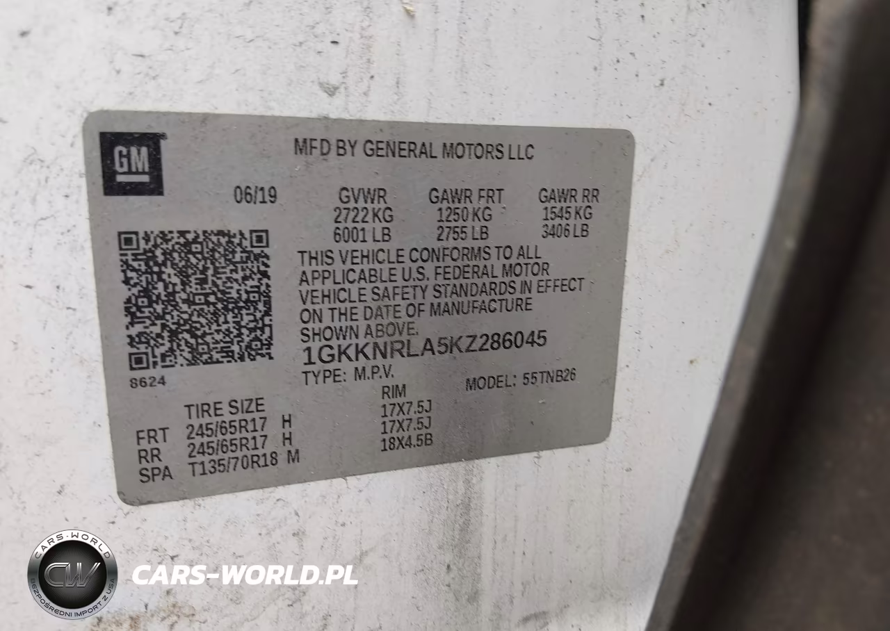 2019 GMC Acadia Sle VIN:1GKKNRLA5KZ286045 - 9