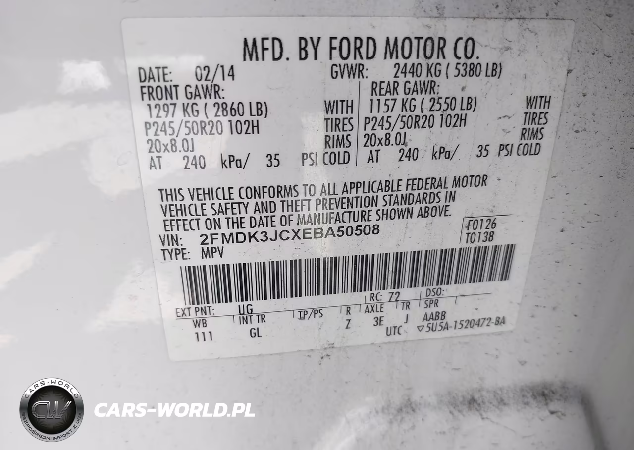 2014 Ford Edge Sel VIN:2FMDK3JCXEBA50508 - 9