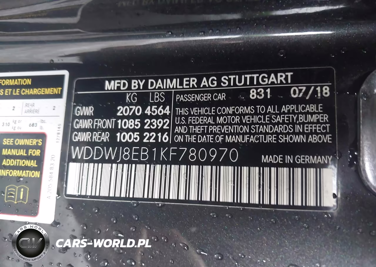 2019 Mercedes-Benz C 300 4Matic VIN:WDDWJ8EB1KF780970 - 9