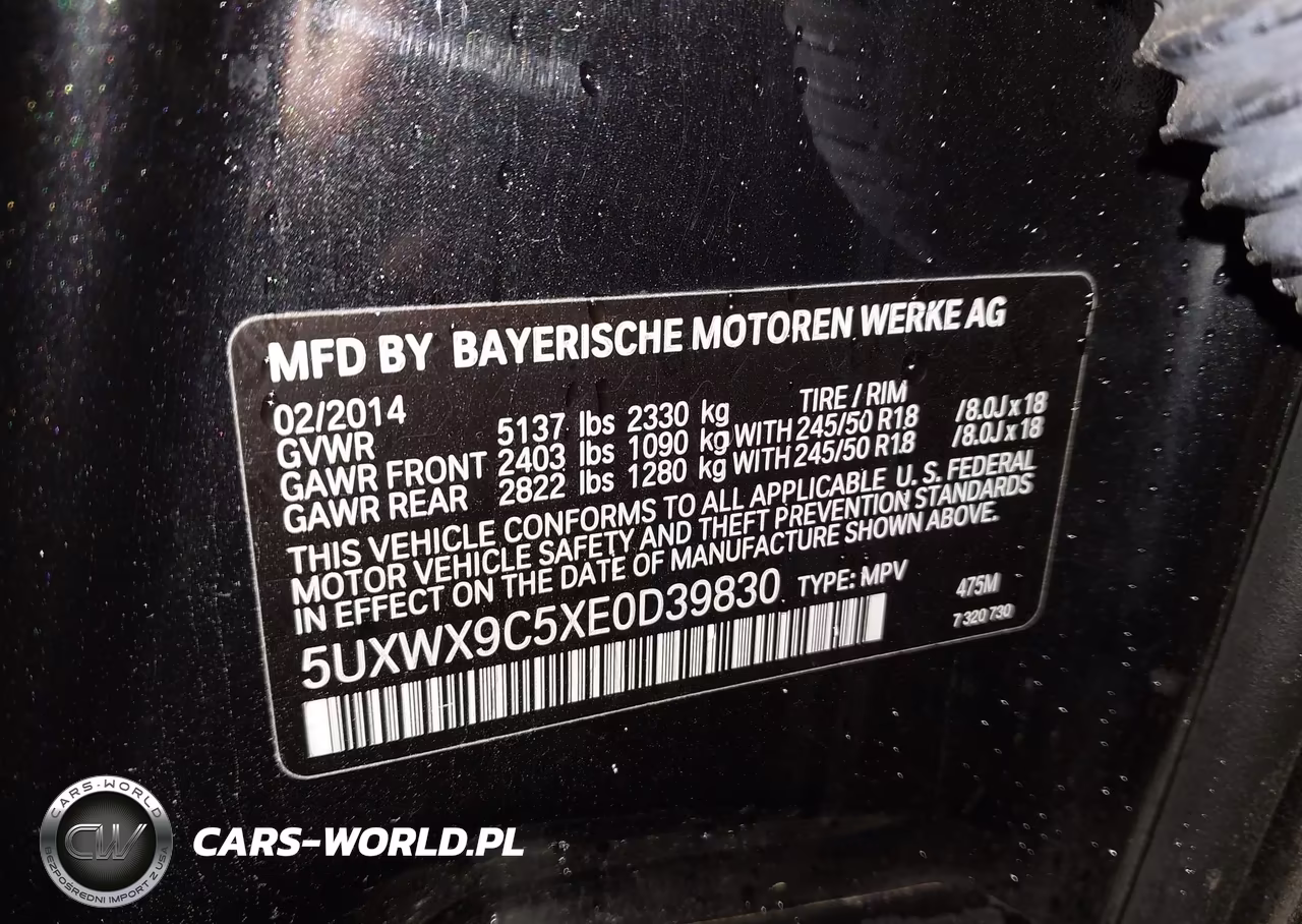 2014 BMW X3 xDrive28I VIN:5UXWX9C5XE0D39830 - 9