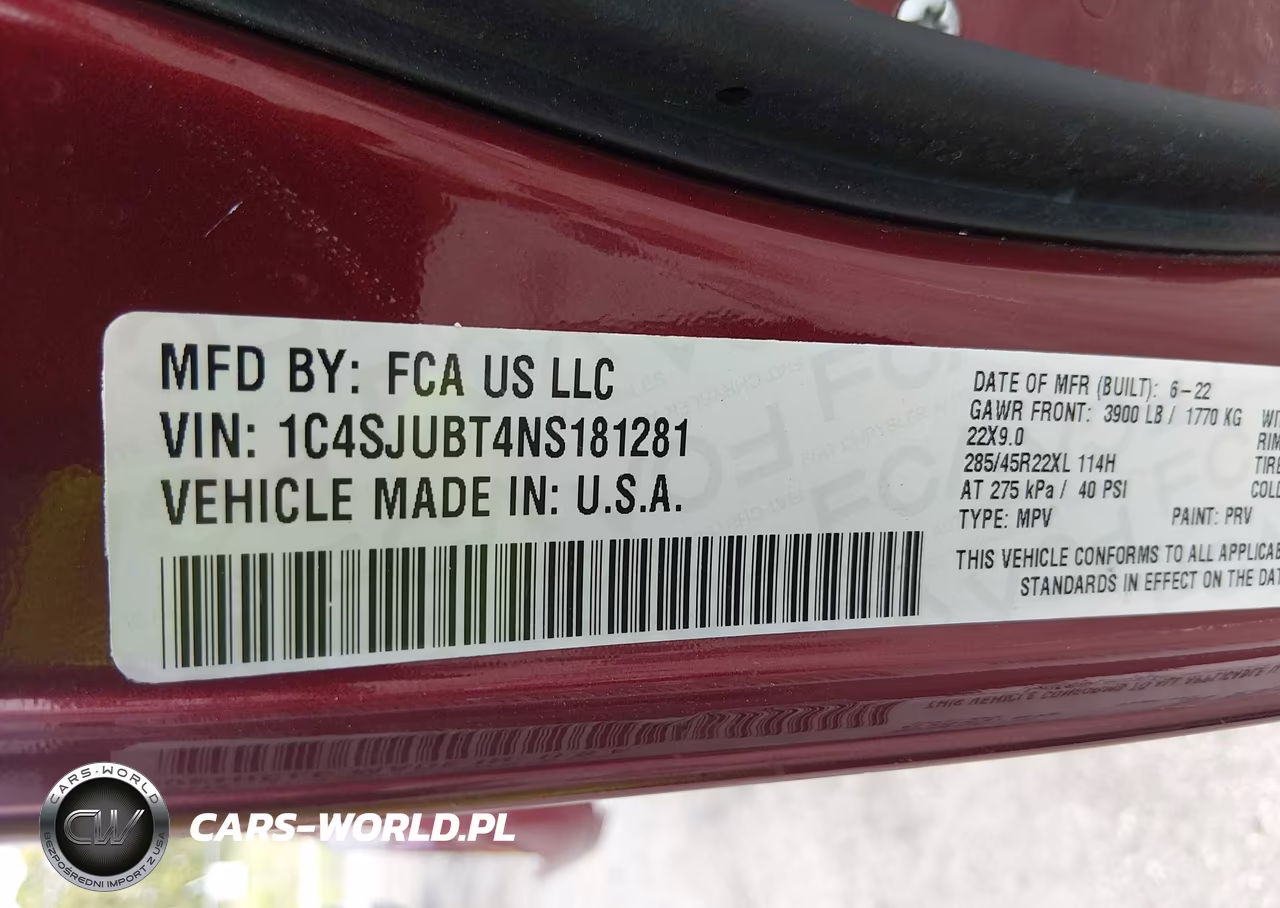 2022 Jeep Wagoneer Series Ii 4X2 VIN:1C4SJUBT4NS181281 - 9
