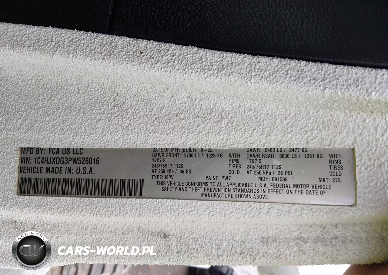 2023 Jeep Wrangler 4-Door Sport S 4X4 VIN:1C4HJXDG3PW526016 - 9