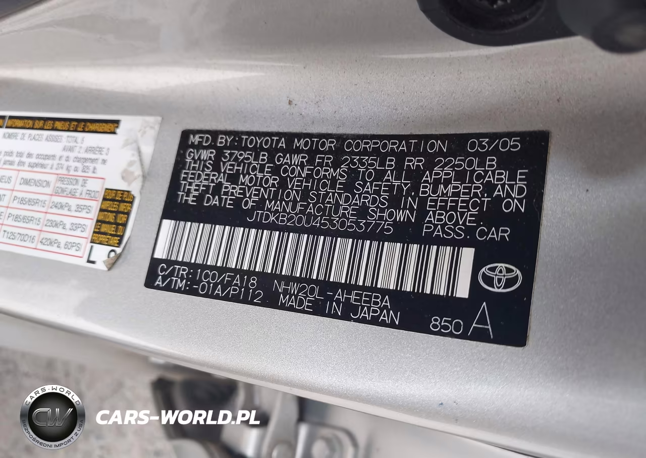 2005 Toyota Prius VIN:JTDKB20U453053775 - 9
