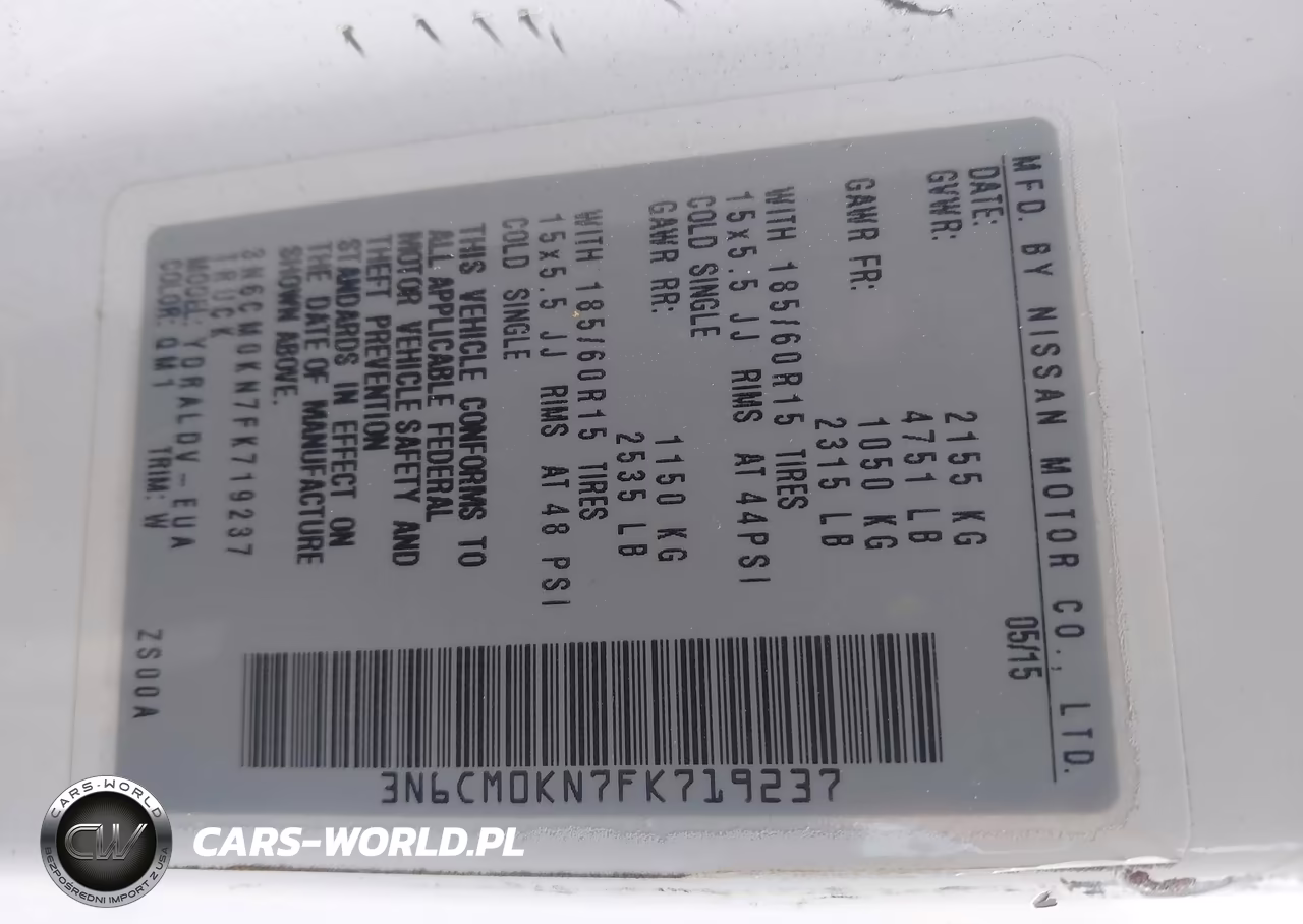 2015 Nissan Nv200 S VIN:3N6CM0KN7FK719237 - 9