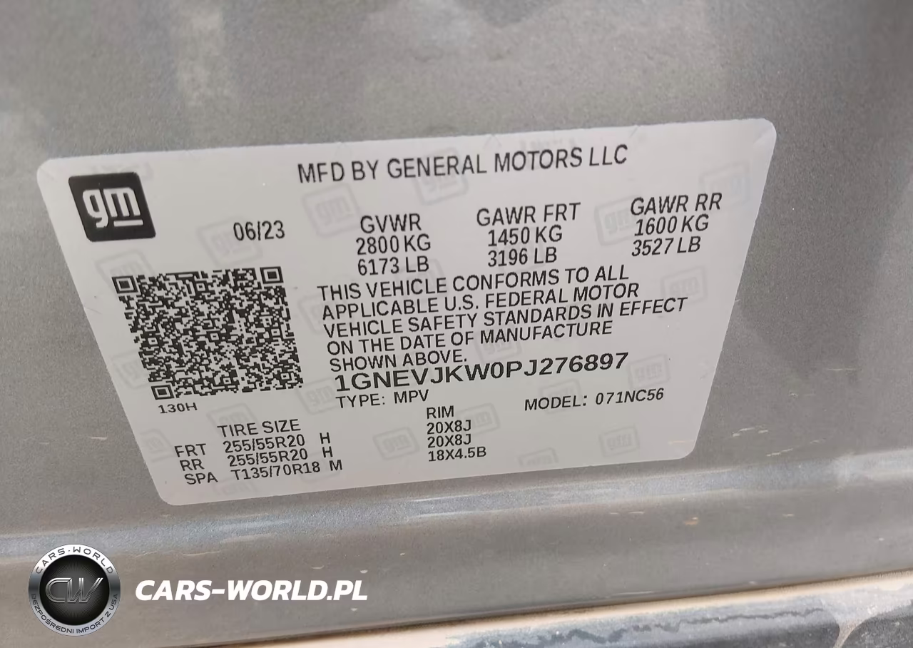 2023 Chevrolet Traverse Awd Rs VIN:1GNEVJKW0PJ276897 - 9