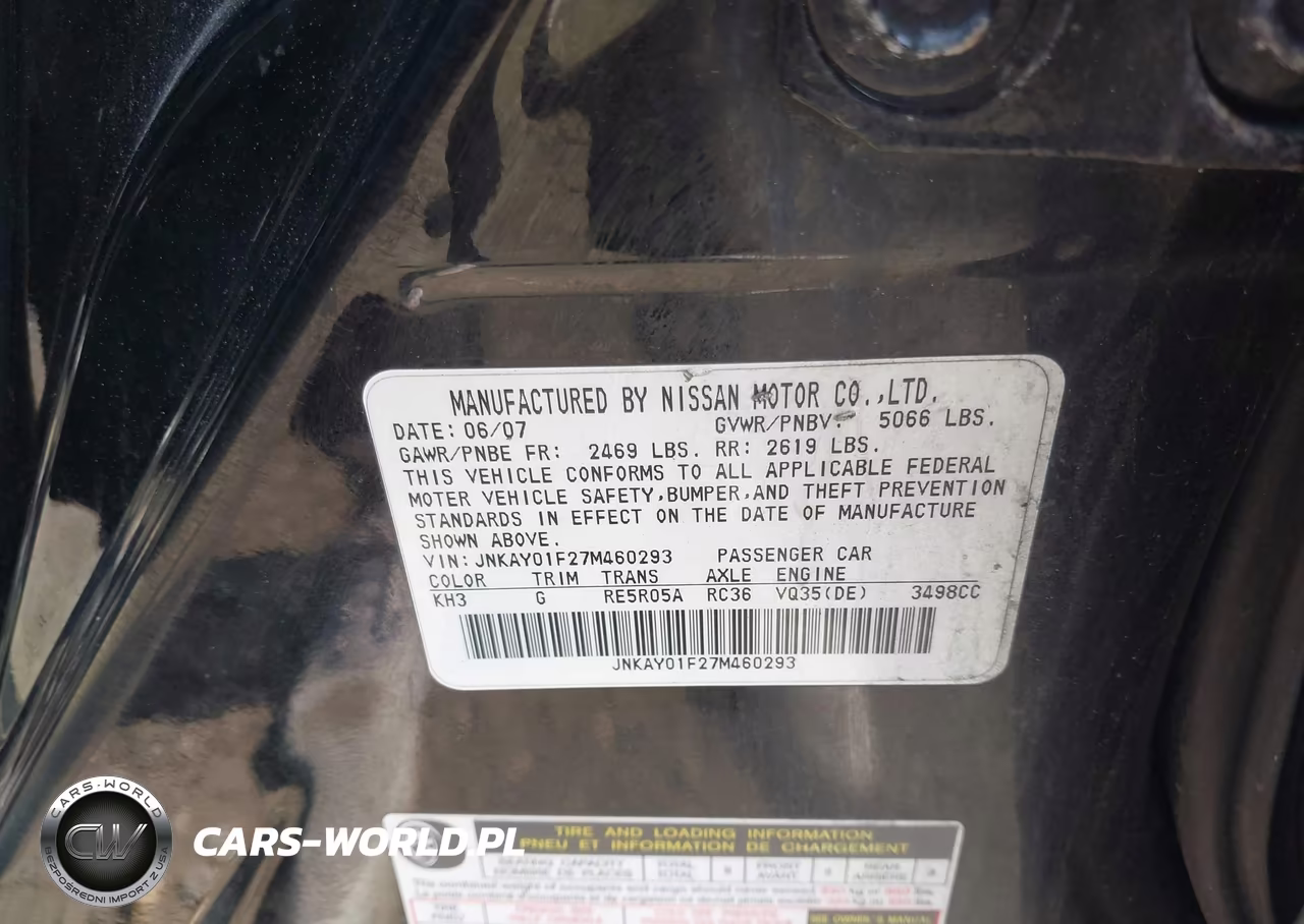 2007 Infiniti M35X VIN:JNKAY01F27M460293 - 9