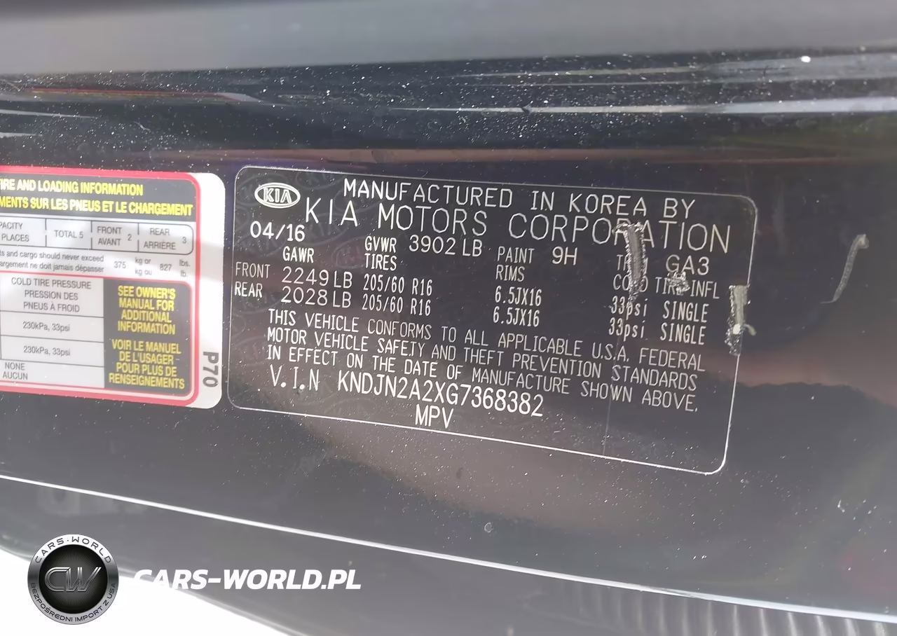 2016 Kia Soul VIN:KNDJN2A2XG7368382 - 9