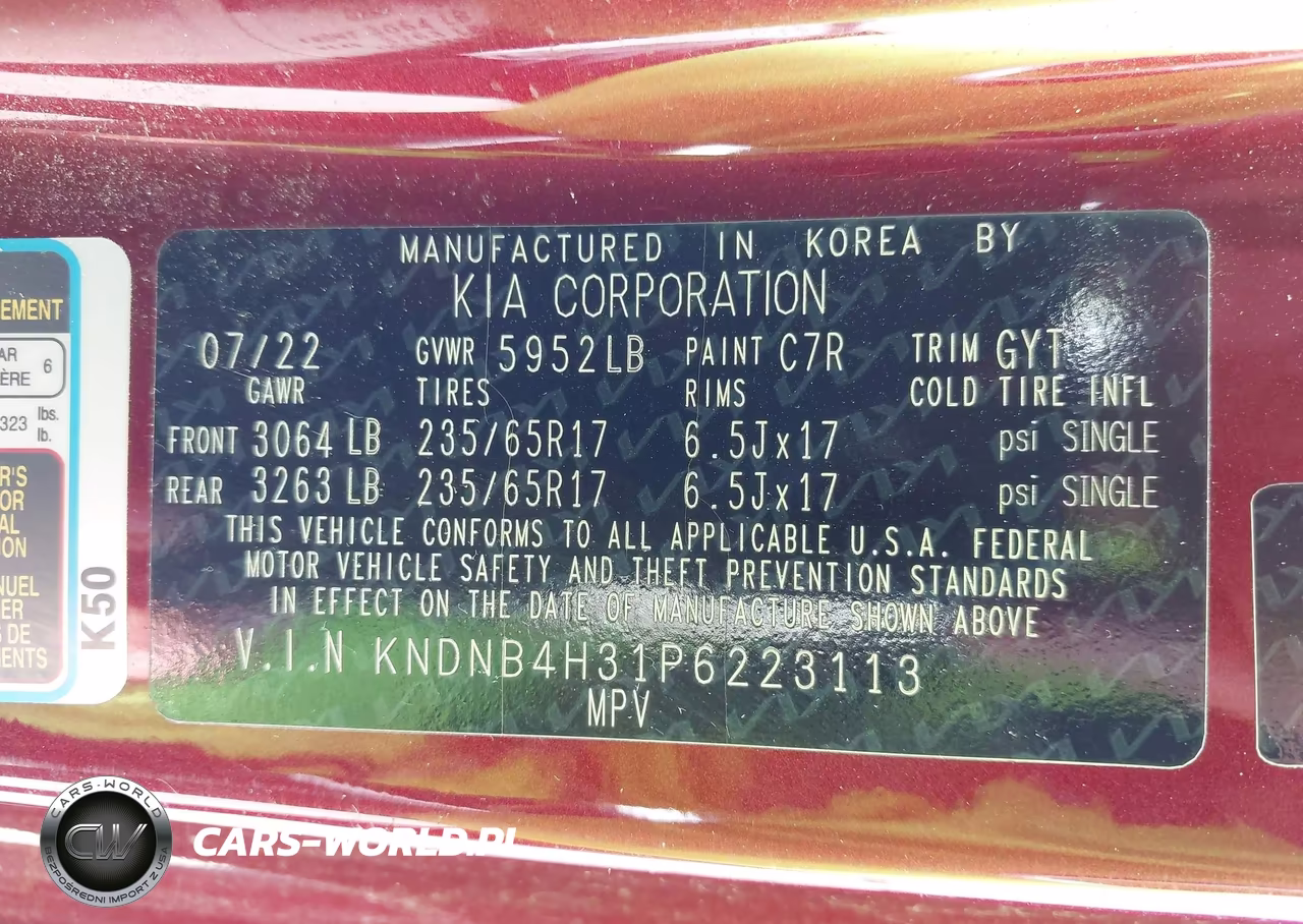 2023 Kia Carnival Mpv Lx Seat Package VIN:KNDNB4H31P6223113 - 9