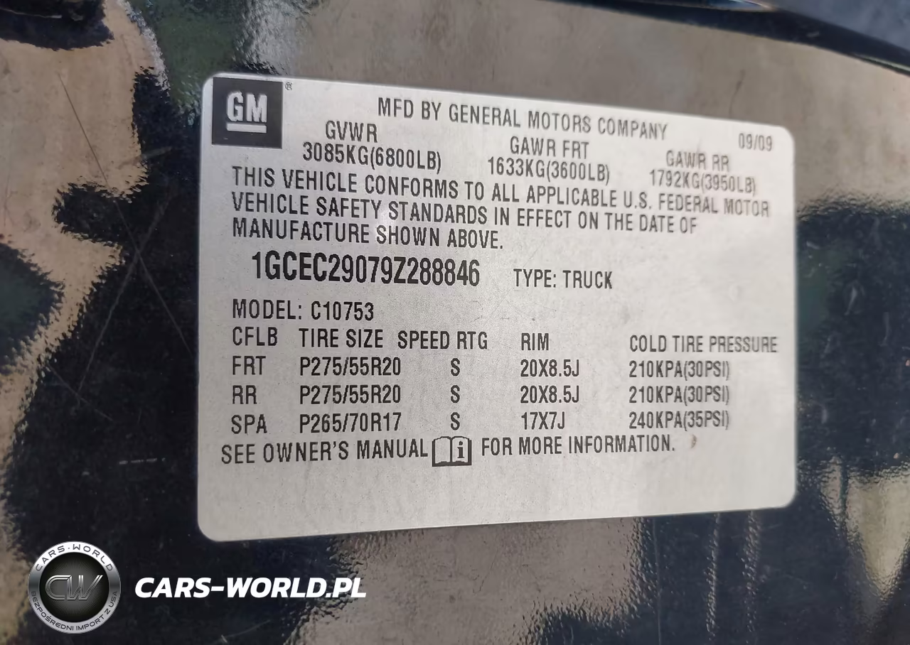 2009 Chevrolet Silverado 1500 Lt VIN:1GCEC29079Z288846 - 9