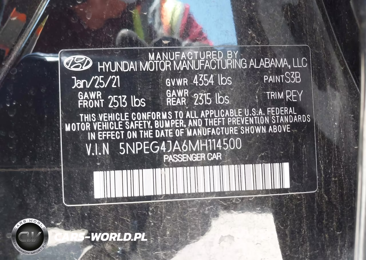 2021 Hyundai Sonata Se VIN:5NPEG4JA6MH114500 - 9