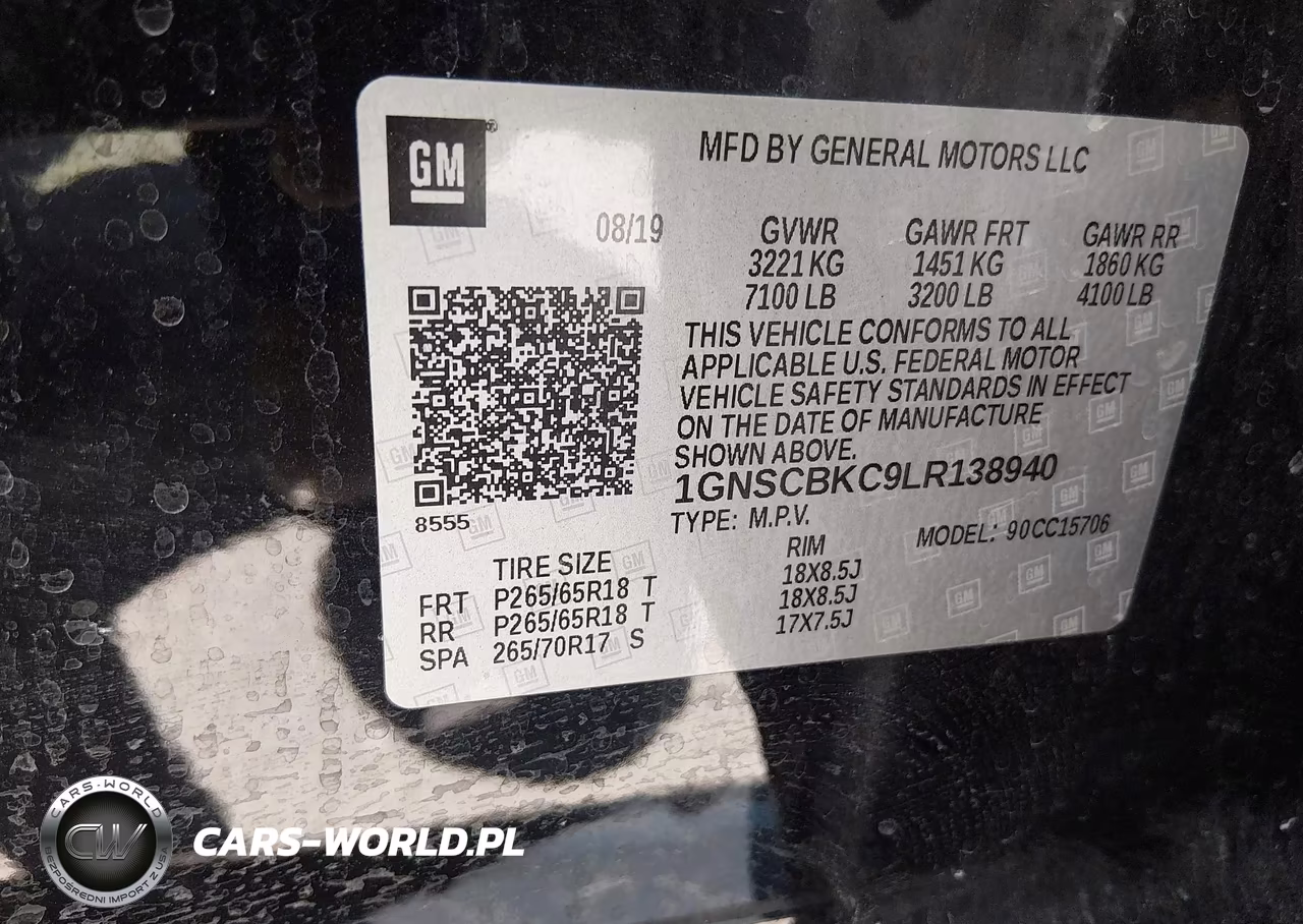 2020 Chevrolet Tahoe 2Wd Lt VIN:1GNSCBKC9LR138940 - 9