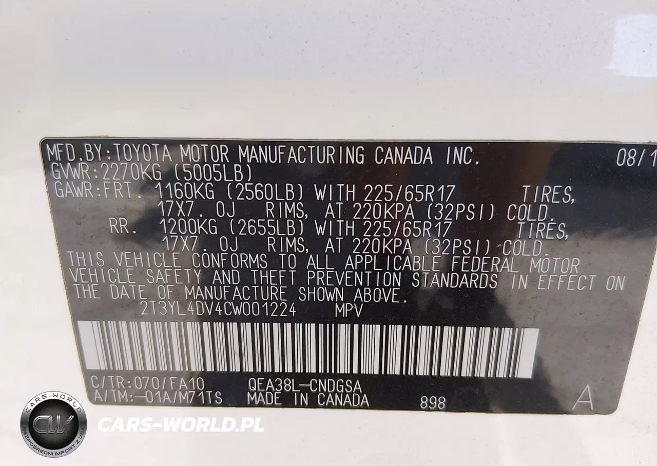 2012 Toyota Rav4 Ev VIN:2T3YL4DV4CW001224 - 9