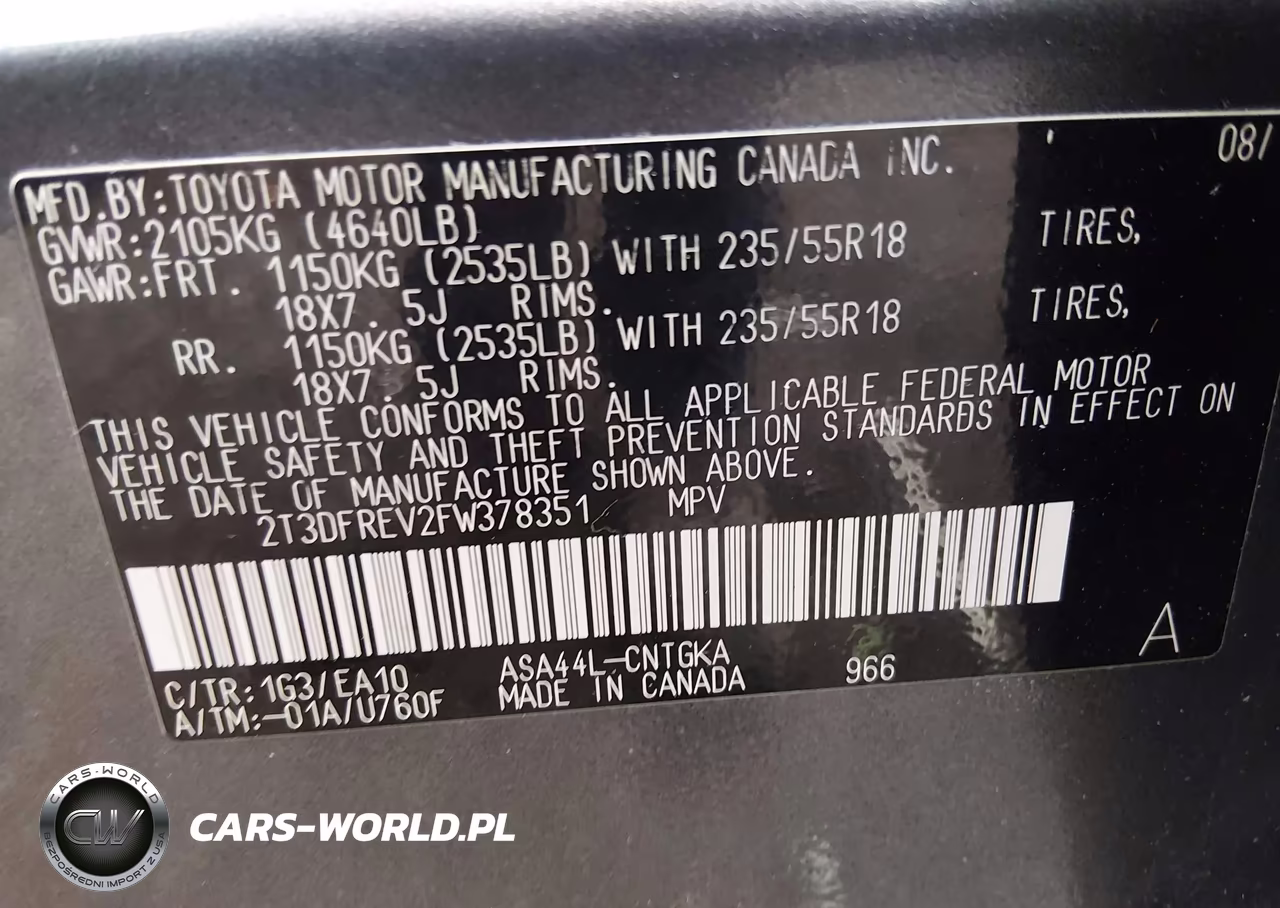 2015 Toyota Rav4 Limited VIN:2T3DFREV2FW378351 - 9