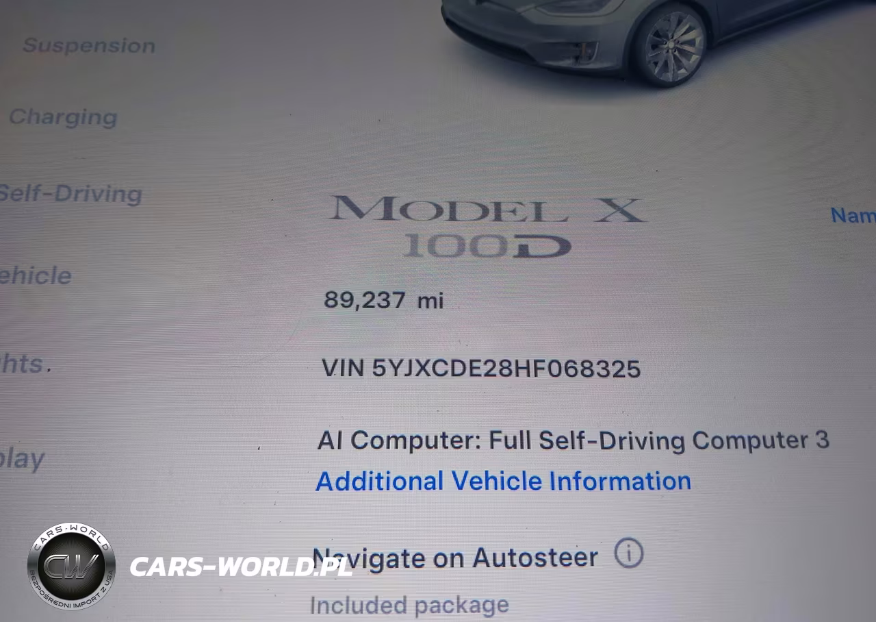2017 Tesla Model X 100D-75D-90D VIN:5YJXCDE28HF068325 - 15