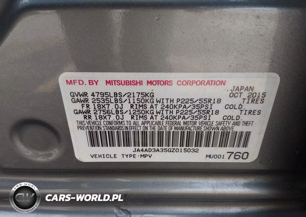 2016 Mitsubishi Outlander Se VIN:JA4AD3A35GZ015032 - 9