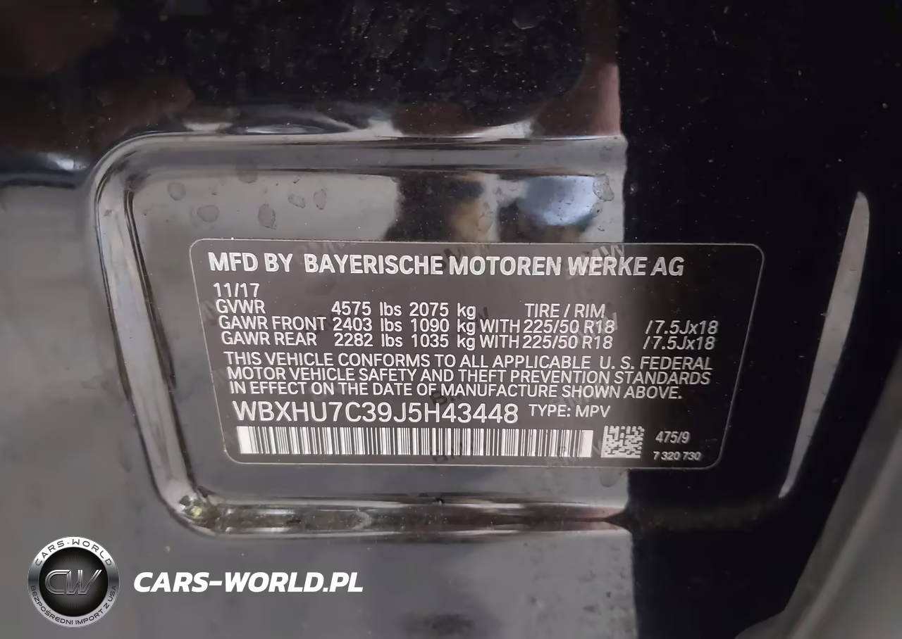2018 BMW X1 Sdrive28I VIN:WBXHU7C39J5H43448 - 9