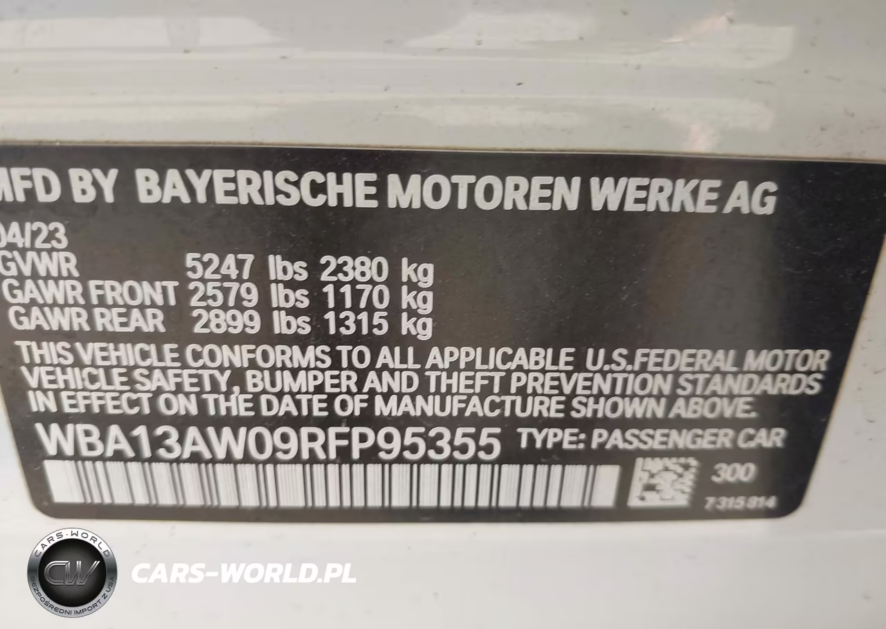 2024 BMW M440I Gran Coupe xDrive VIN:WBA13AW09RFP95355 - 9