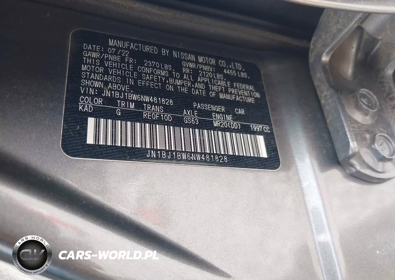 2022 Nissan Rogue Sport Sv Awd Xtronic Cvt VIN:JN1BJ1BW6NW481828 - 9