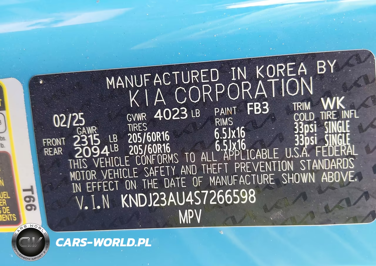 2025 Kia Soul S VIN:KNDJ23AU4S7266598 - 9