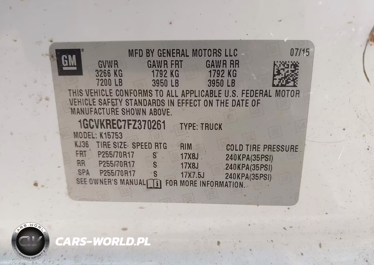 2015 Chevrolet Silverado 1500 Lt VIN:1GCVKREC7FZ370261 - 9