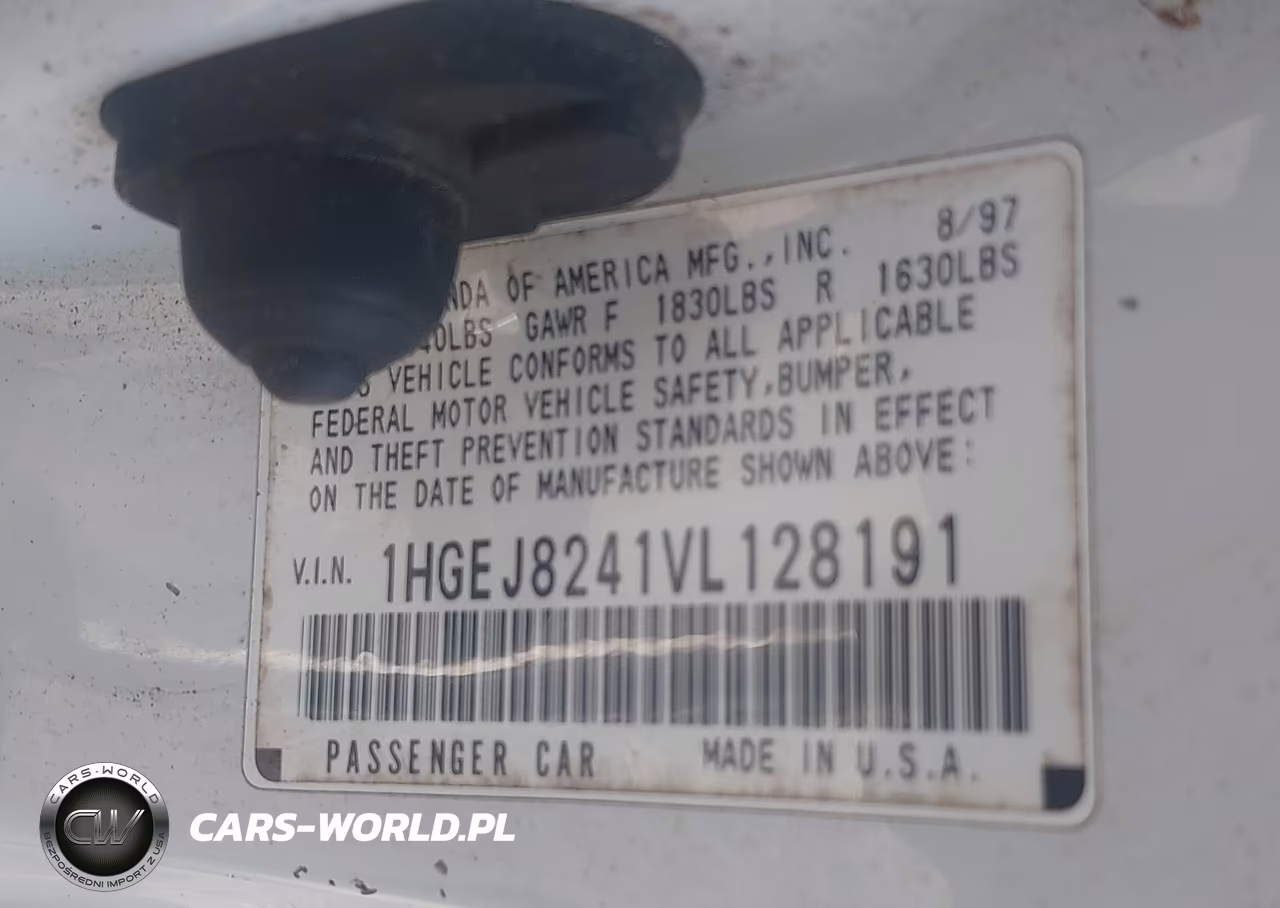 1997 Honda Civic Ex VIN:1HGEJ8241VL128191 - 9