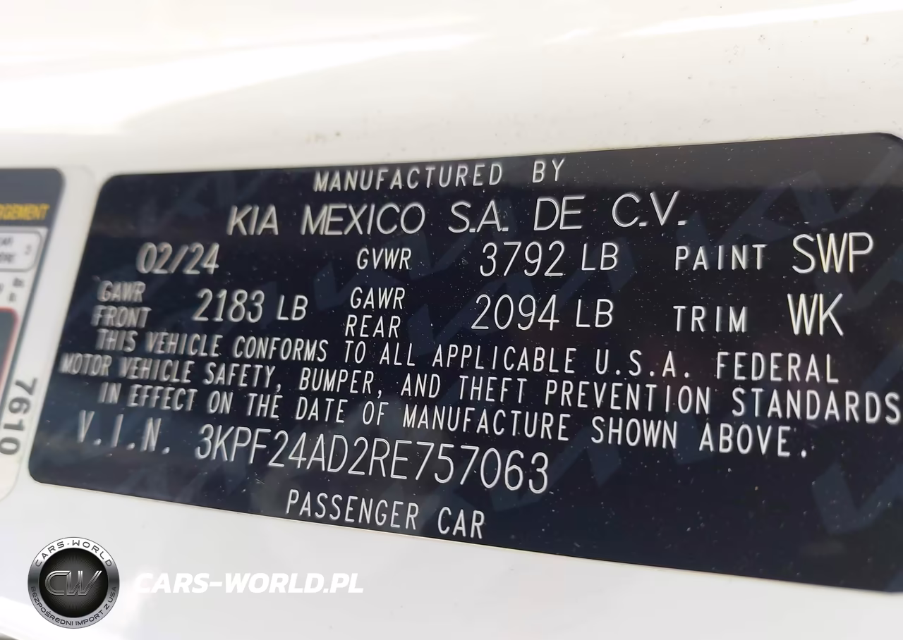 2024 Kia Forte Lxs VIN:3KPF24AD2RE757063 - 9