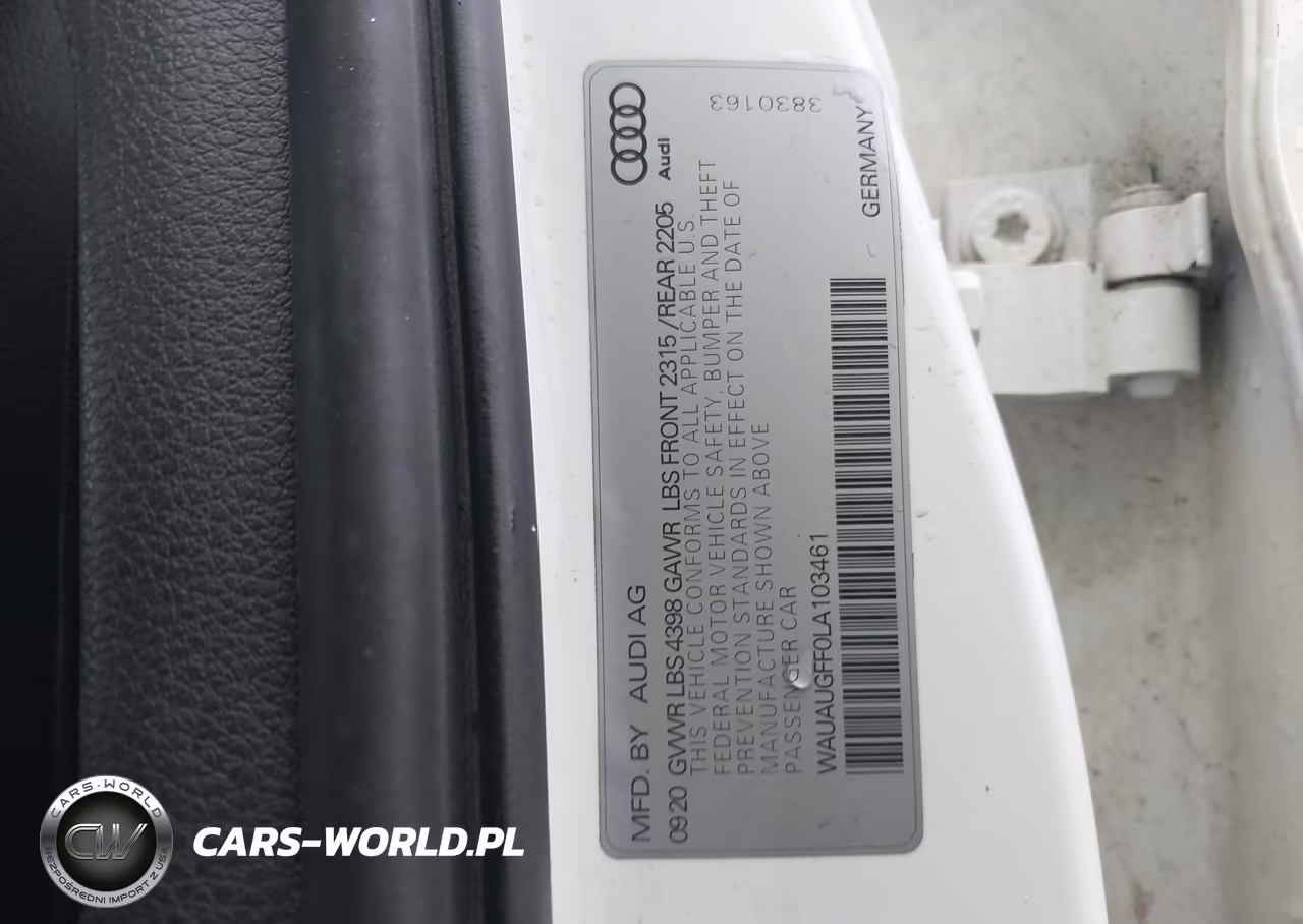 2020 Audi A3 Premium 40 Tfsi Front-Wheel Drive S Tronic VIN:WAUAUGFF0LA103461 - 9