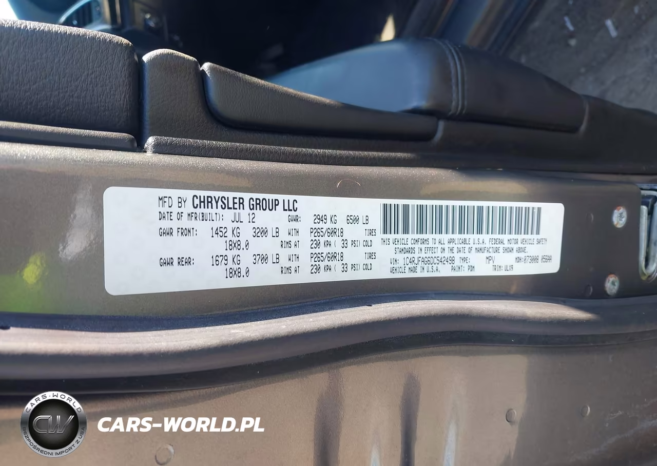 2013 Jeep Grand Cherokee Laredo VIN:1C4RJFAG6DC542498 - 9