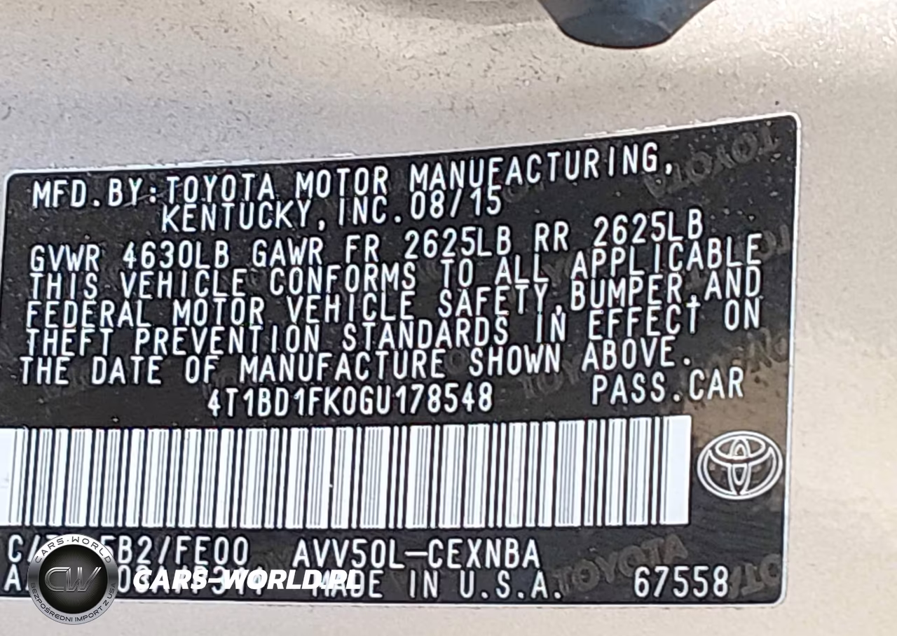 2016 Toyota Camry Hybrid Le VIN:4T1BD1FK0GU178548 - 9