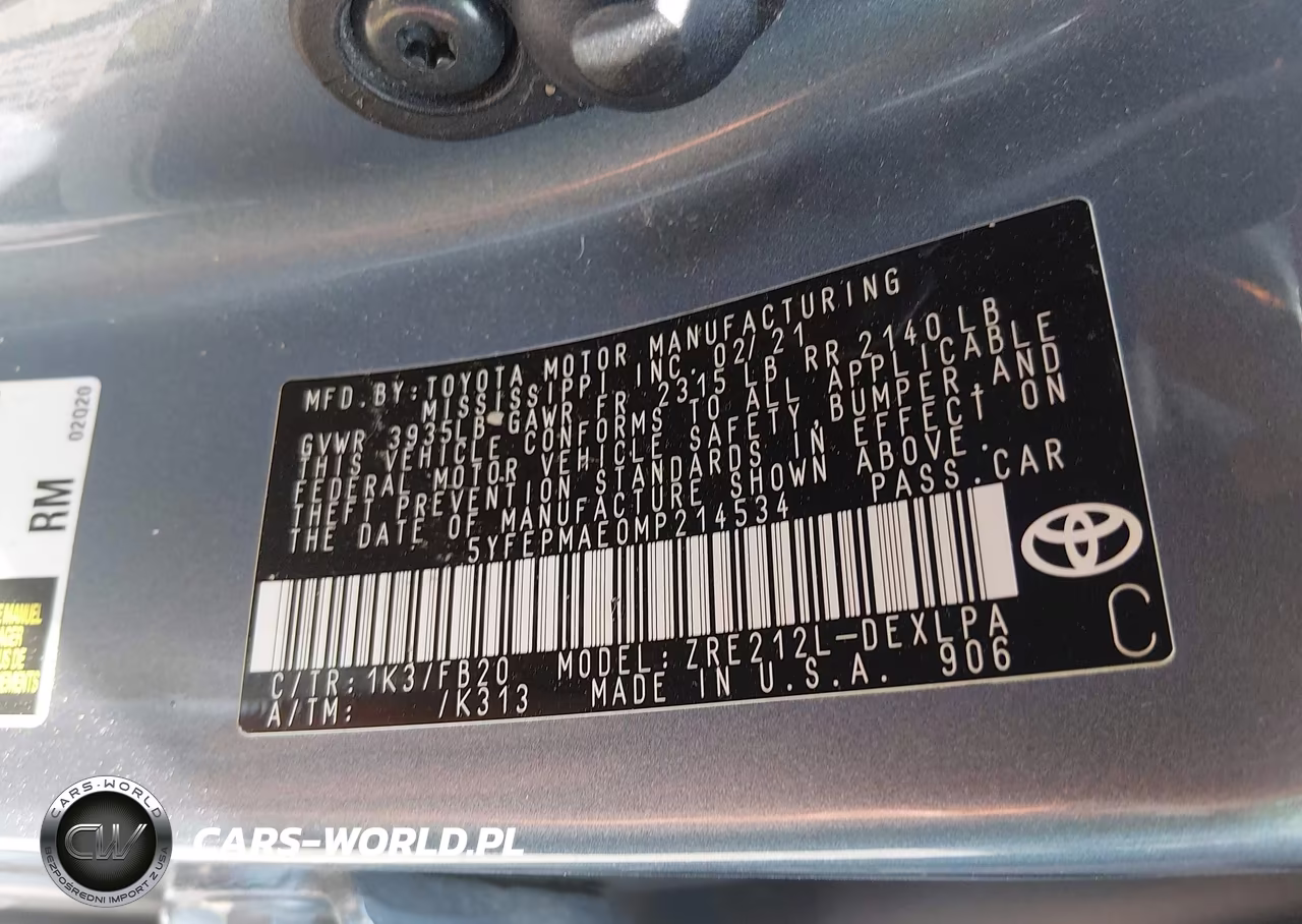 2021 Toyota Corolla Le VIN:5YFEPMAE0MP214534 - 9