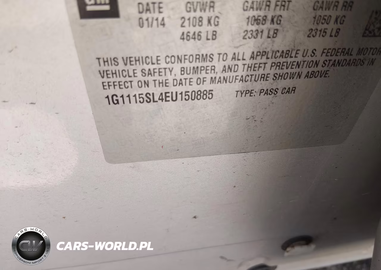 2014 Chevrolet Impala 1Lt VIN:1G1115SL4EU150885 - 9