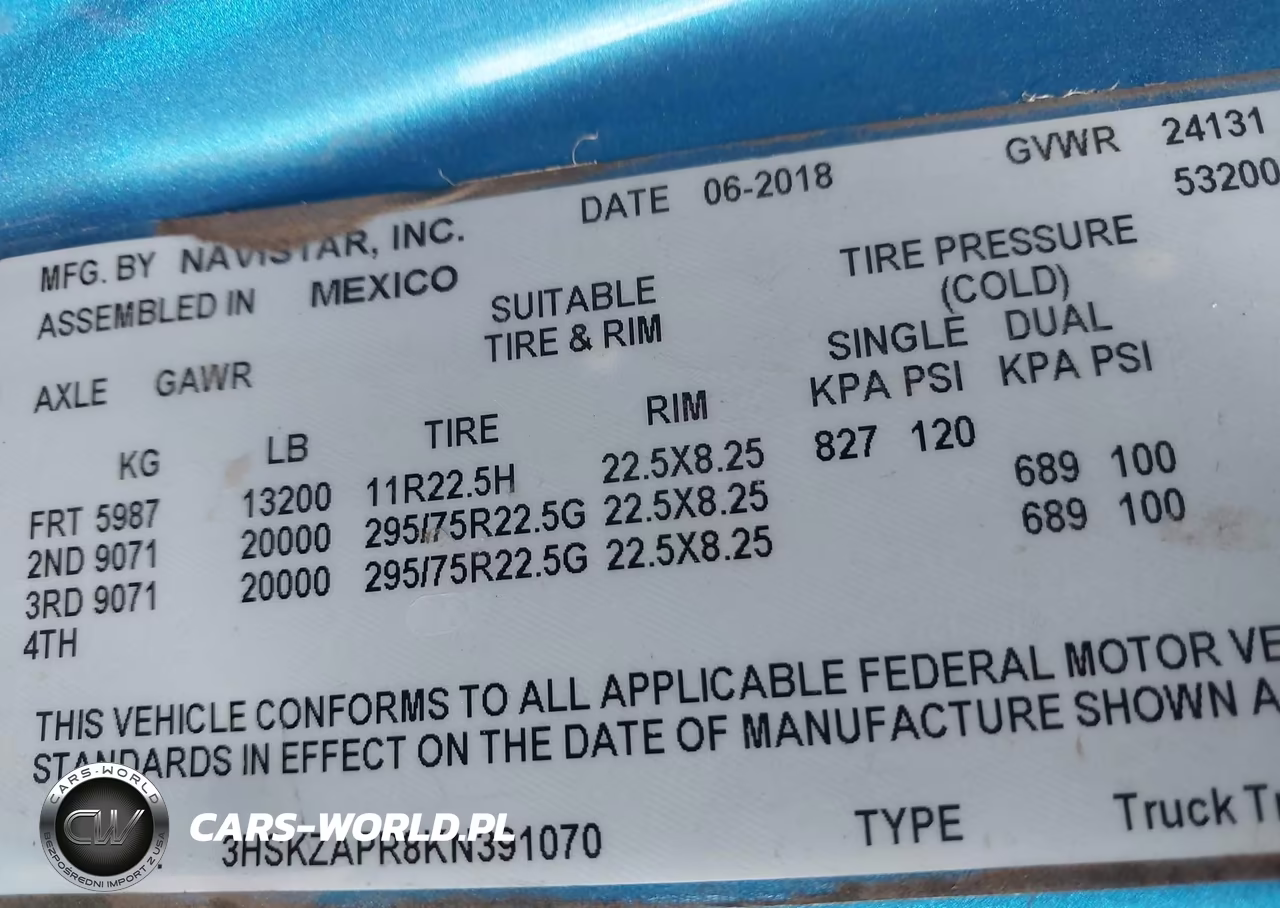 2019 International Lt VIN:3HSKZAPR8KN391070 - 8