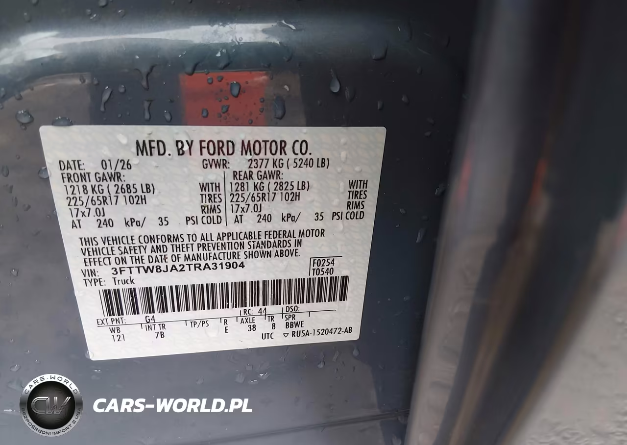 2026 Ford Maverick Xlt VIN:3FTTW8JA2TRA31904 - 9
