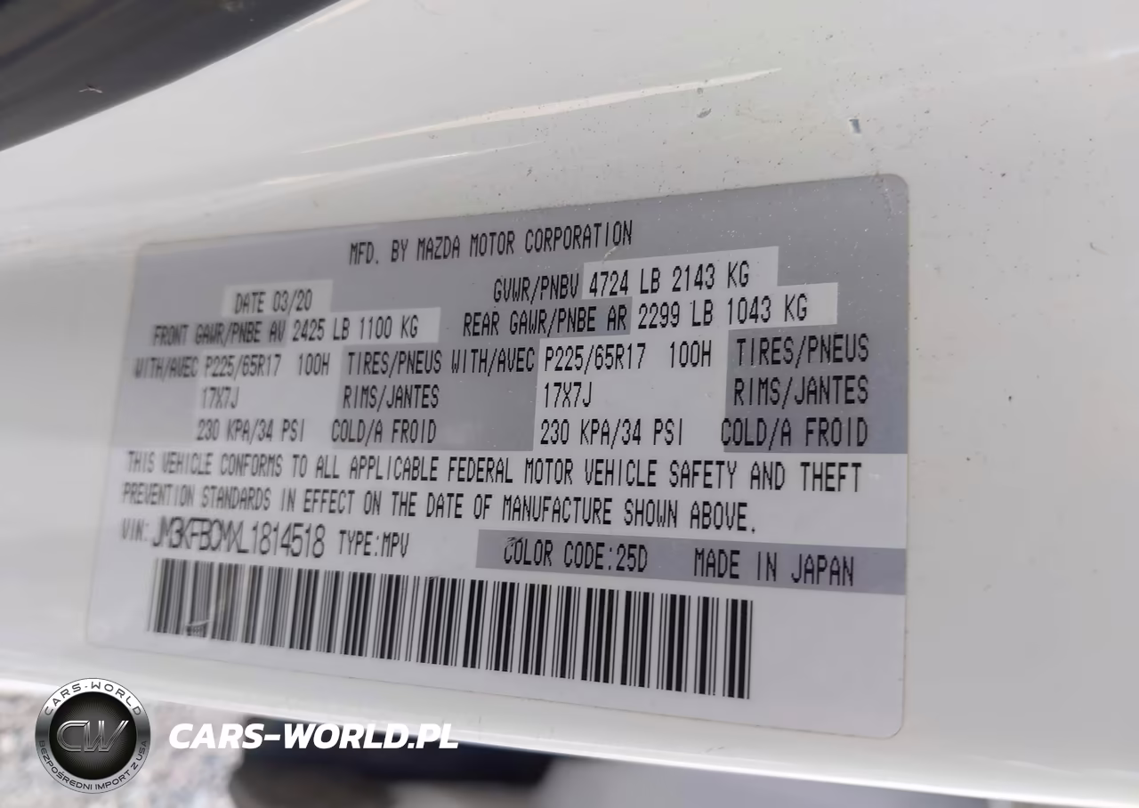 2020 Mazda Cx-5 Touring VIN:JM3KFBCMXL1814518 - 9