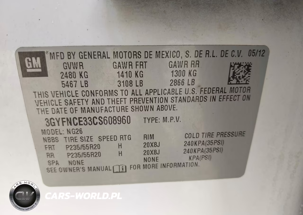 2012 Cadillac Srx Premium Collection VIN:3GYFNCE33CS608960 - 9