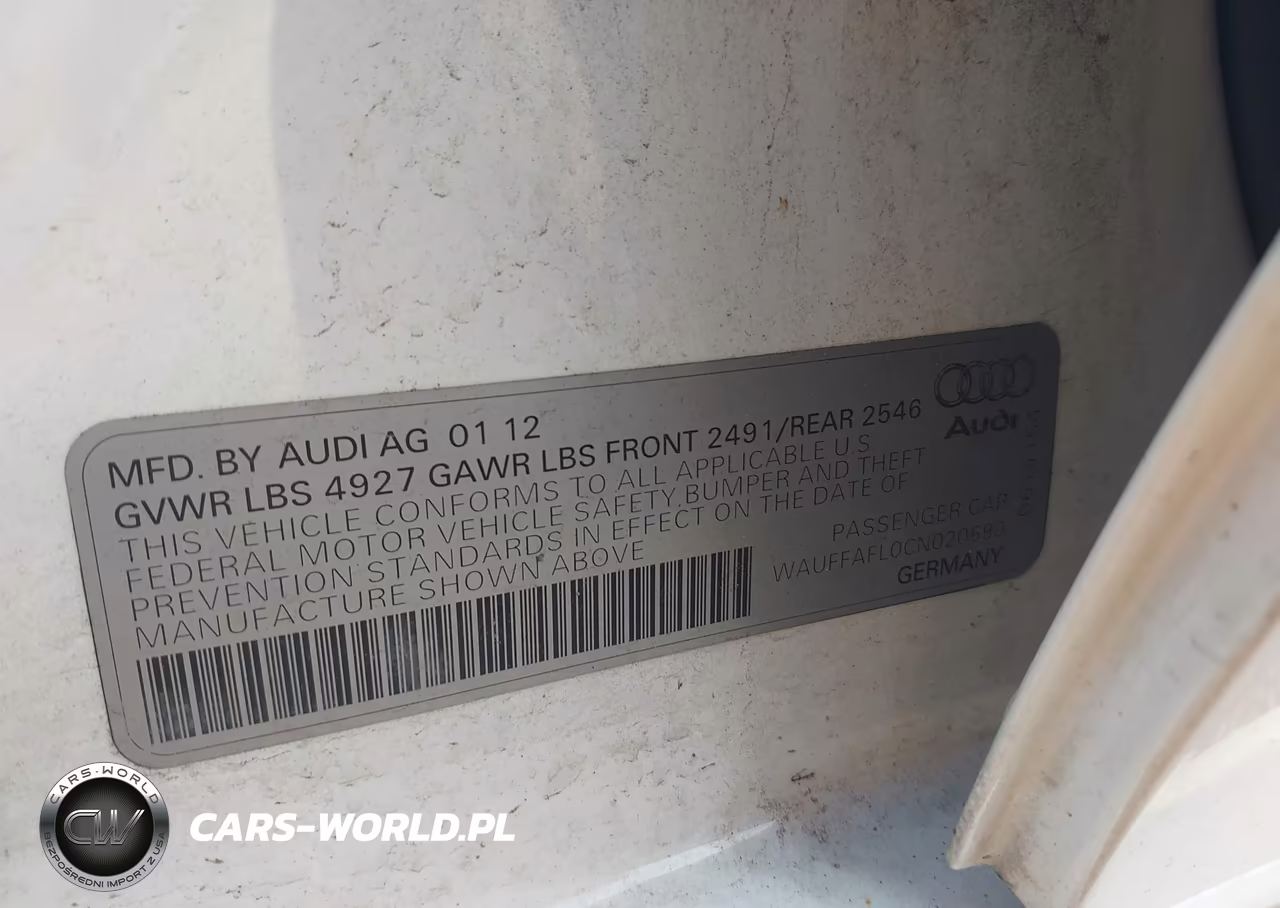 2012 Audi A4 2.0T Premium Plus VIN:WAUFFAFL0CN020690 - 9