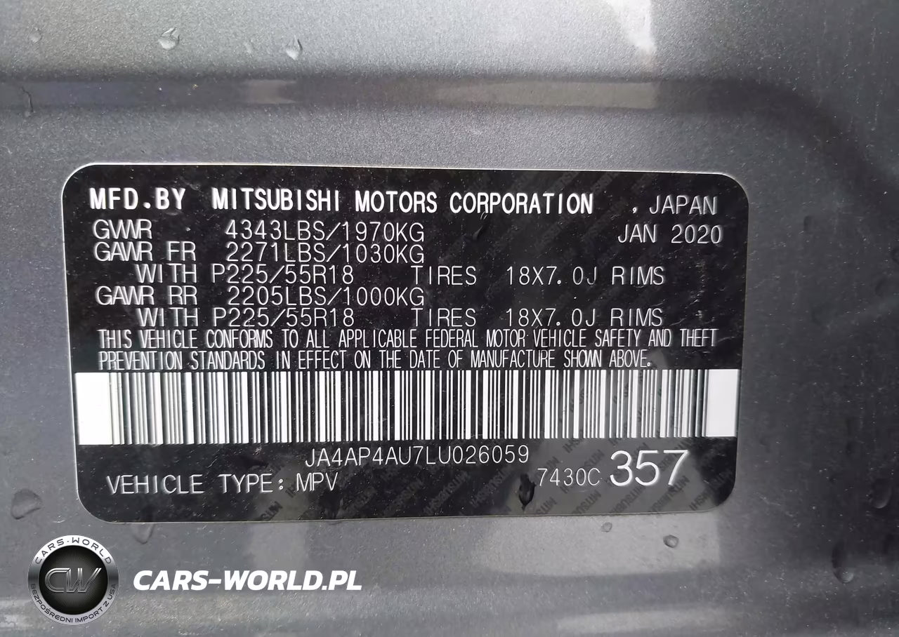 2020 Mitsubishi Outlander Sport 2.0 Se VIN:JA4AP4AU7LU026059 - 9