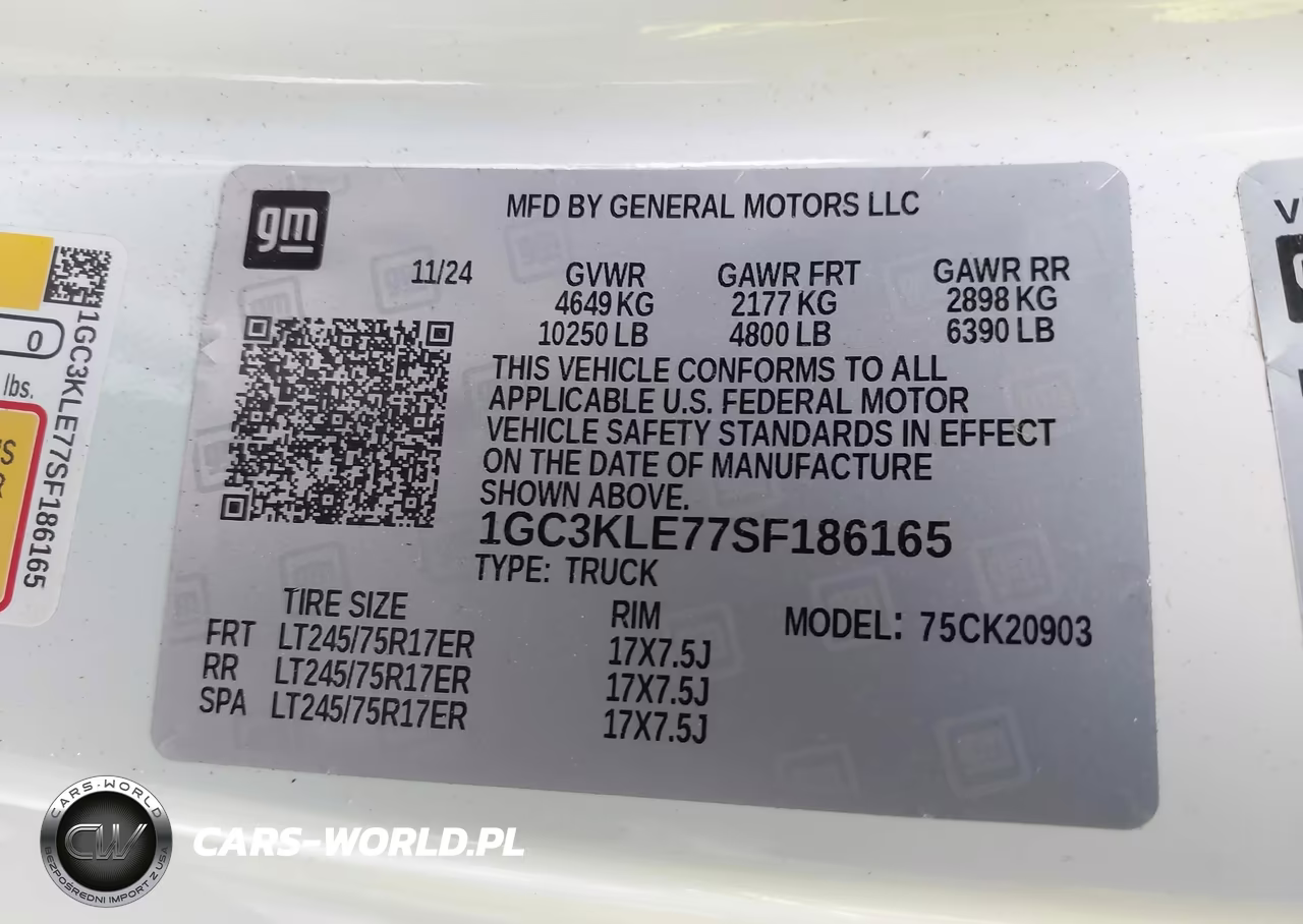 2025 Chevrolet Silverado 2500Hd 4Wd Long Bed Work Truck VIN:1GC3KLE77SF186165 - 9