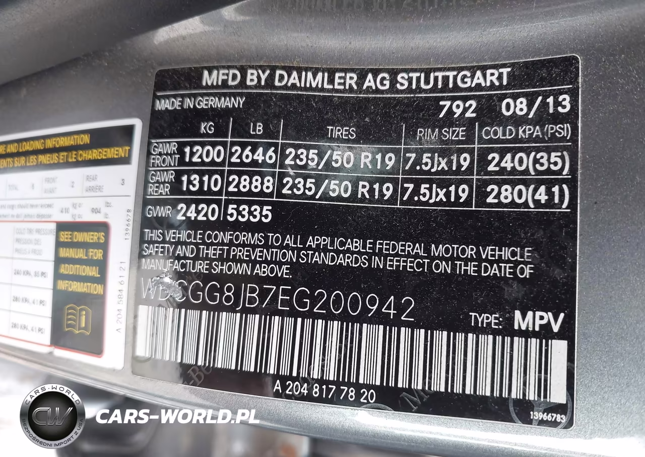 2014 Mercedes-Benz Glk 350 4Matic VIN:WDCGG8JB7EG200942 - 9