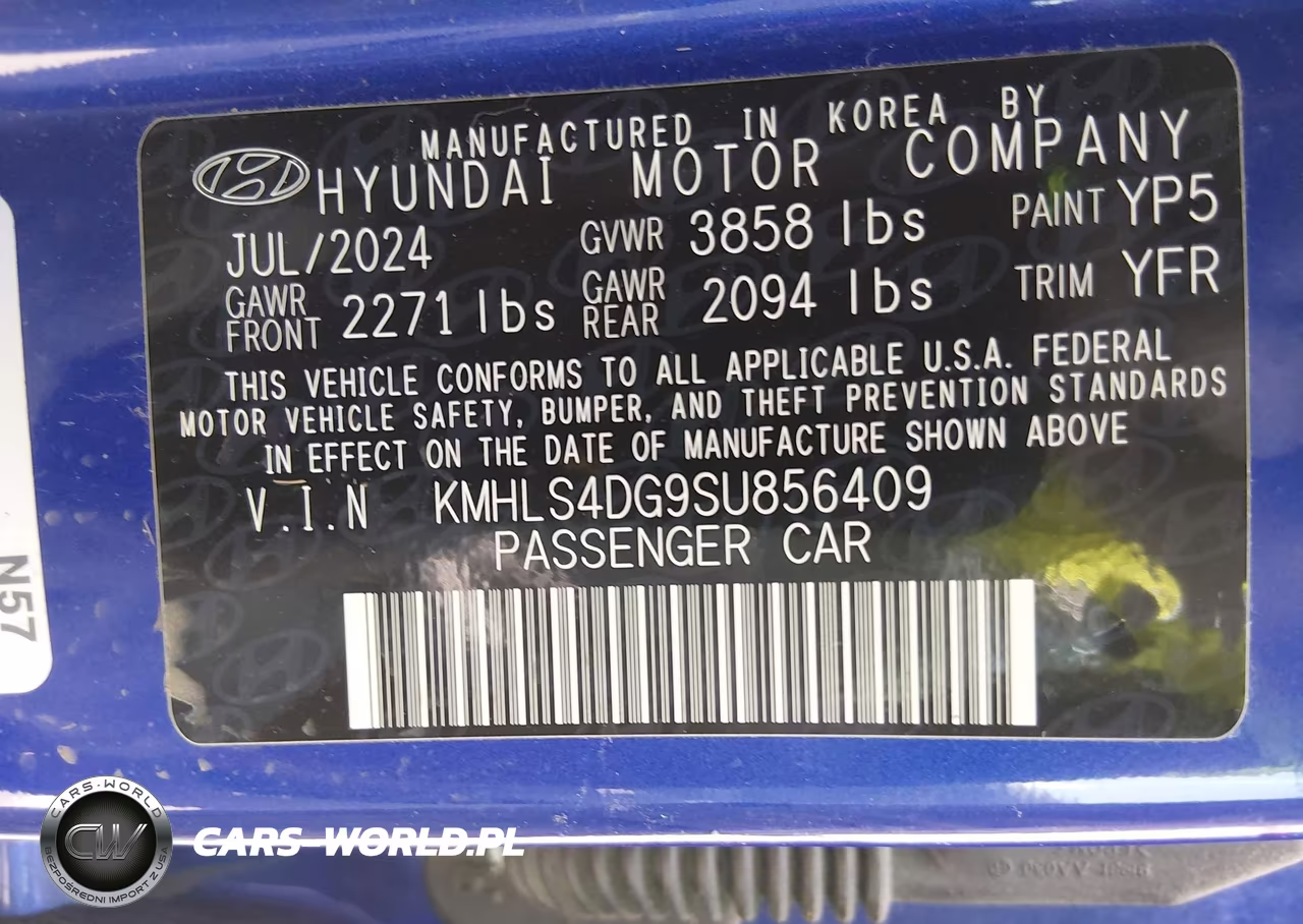 2025 Hyundai Elantra Sel Convenience VIN:KMHLS4DG9SU856409 - 9