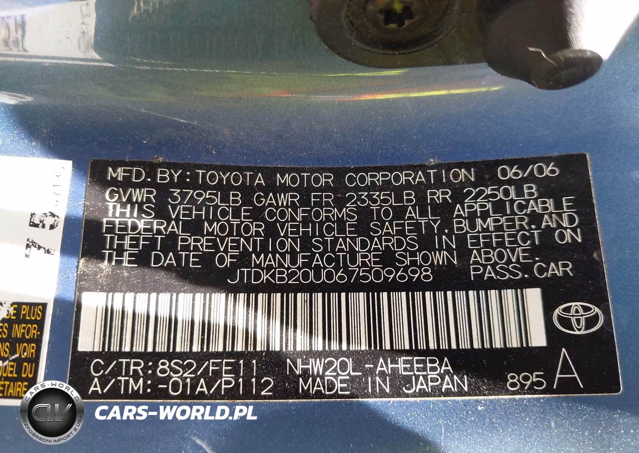 2006 Toyota Prius VIN:JTDKB20U067509698 - 9