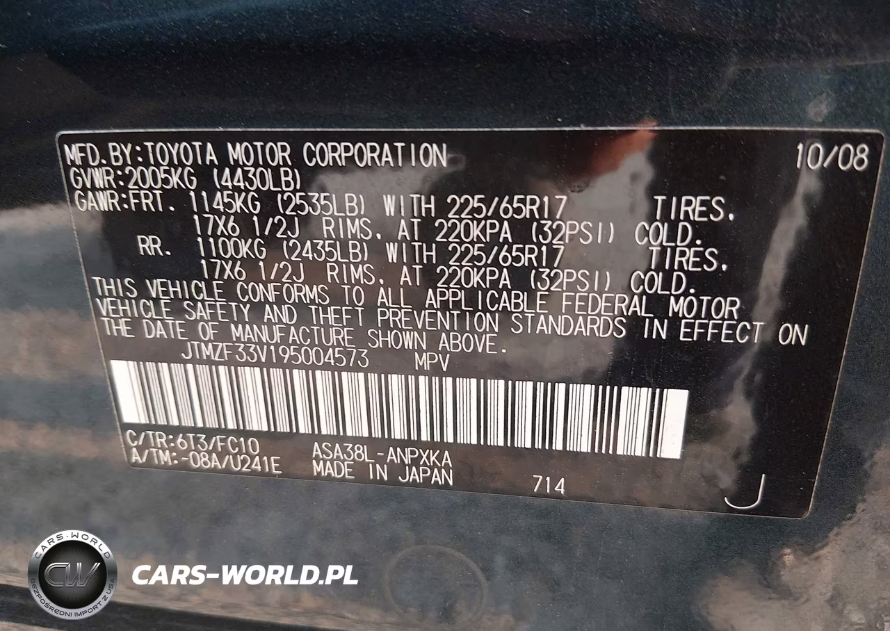 2009 Toyota Rav4 VIN:JTMZF33V195004573 - 9