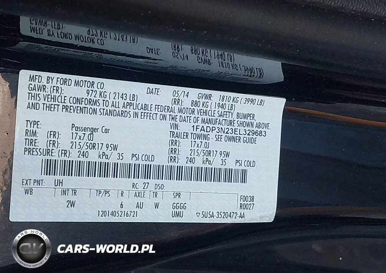 2014 Ford Focus Titanium VIN:1FADP3N23EL329683 - 9