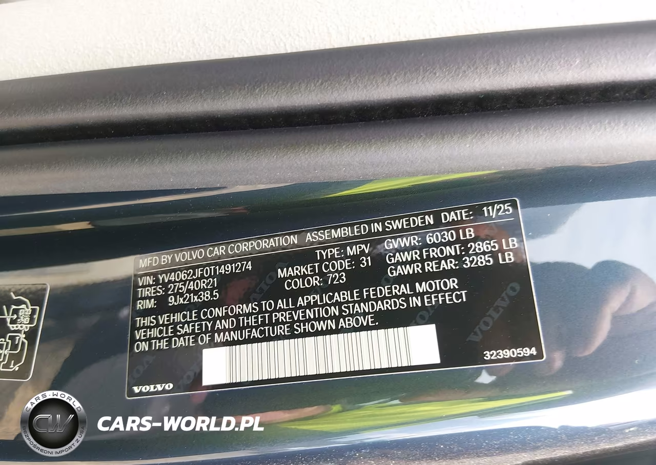 2026 Volvo Xc90 Ultra, B6 Awd Gas (Mild Hybrid), Gasoline, Bright, 6 Seats VIN:YV4062JF0T1491274 - 9