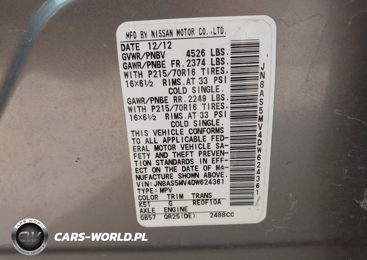 2013 Nissan Rogue S VIN:JN8AS5MV4DW624361 - 9